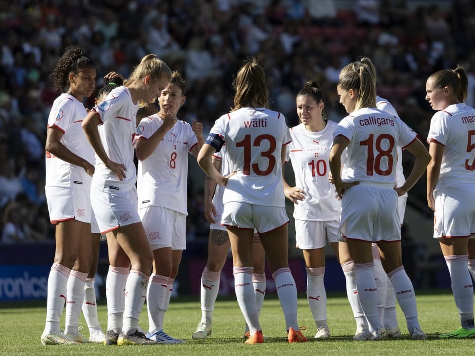 Keine stach richtig aus dem Team heraus Die Schweizer Nati-Frauen.