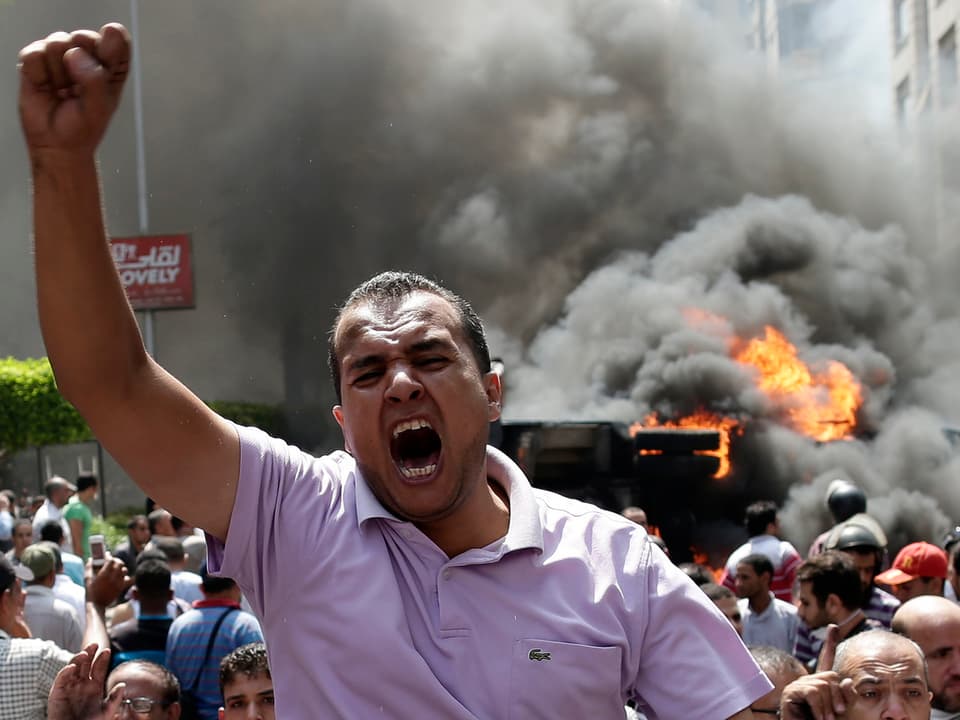 Demonstranten in Kairo.