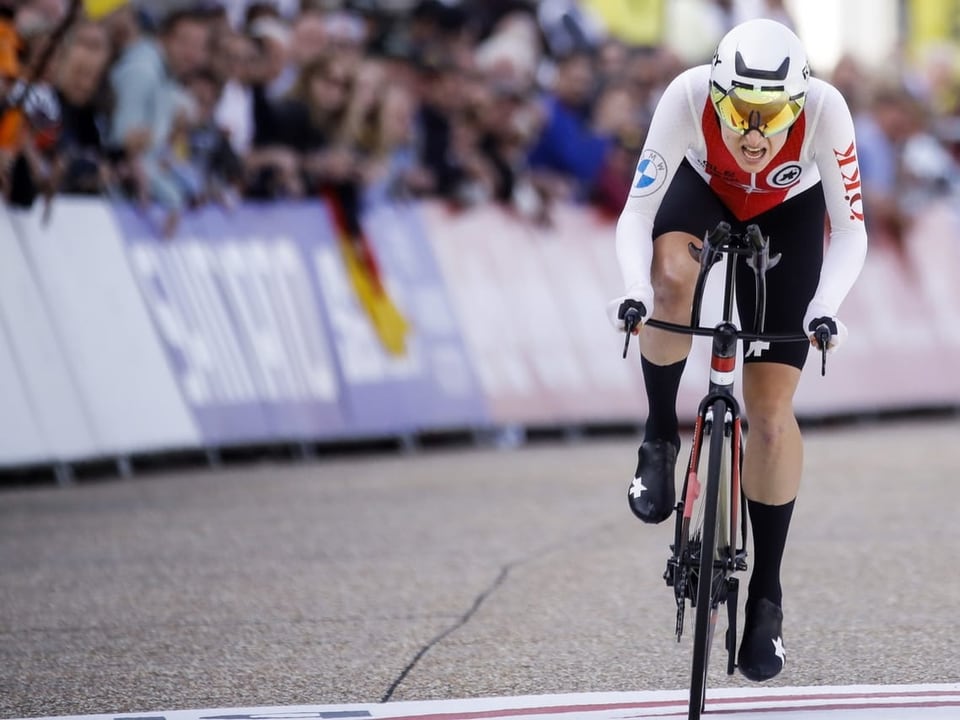 Marlen Reusser auf dem Rad.