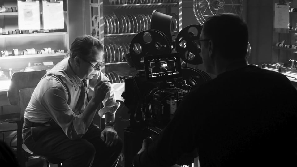 Gary Oldman während der Dreharbeiten von David Finchers «Mank».