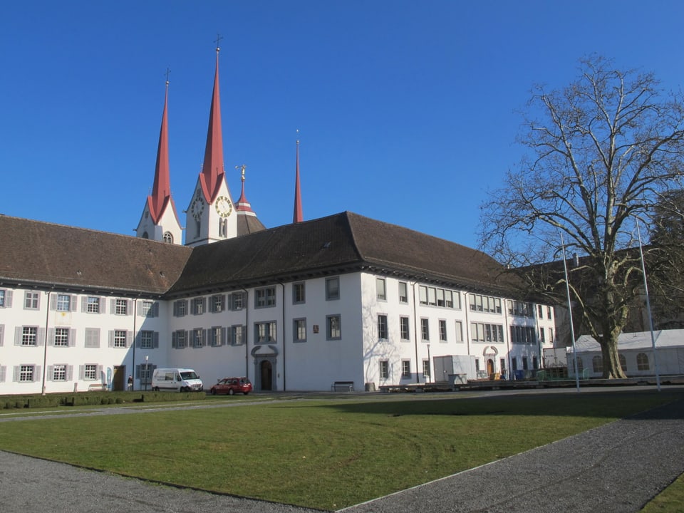 Kloster Muri, im Hintergrund die Klosterkirche.