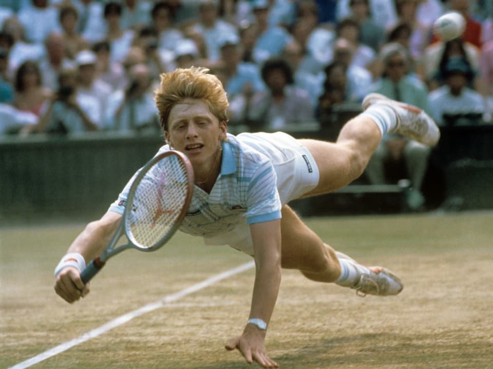 Boris Becker 1985 als Tennisspieler.