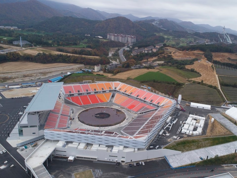 «Pyeongchang Olympiastadion», Luftaufnahme