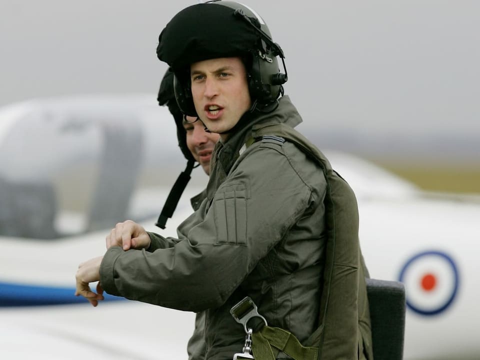 Prinz William als Pilot