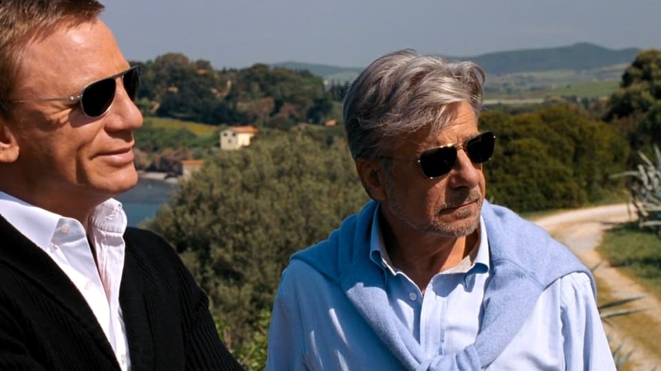 Giannini als Agent René Mathis neben Daniel Craig.