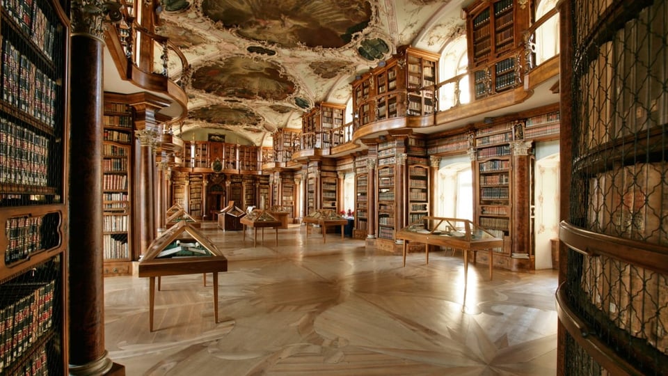 Räumlichkeiten der Stiftsbibliothek St. Gallen.