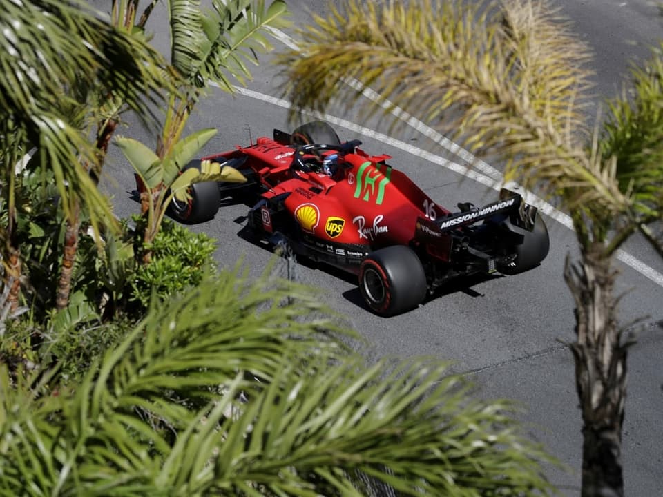 Charles Leclerc im Ferrari