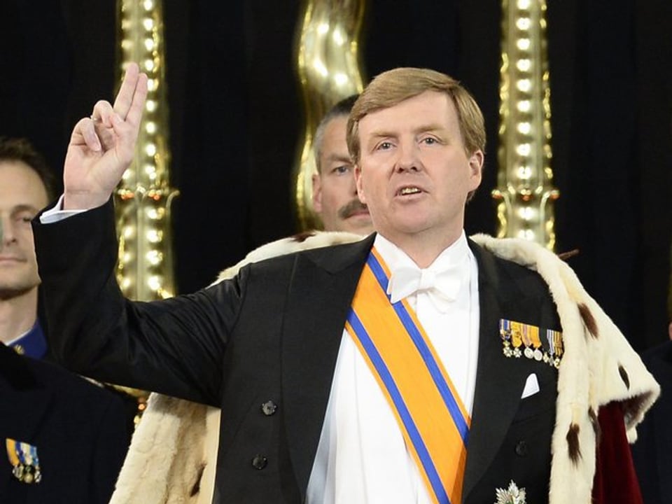 Willem-Alexander bei der Krönung