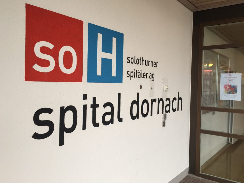 Eingang Spital Dornach.