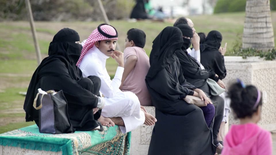 Strassenszene in Saudi-Arabien