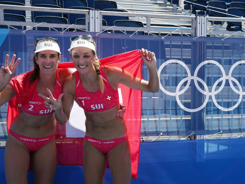 6. August: Vergé-Dépré/Heidrich, Bronze, Beachvolleyball Heidrich und Vergé-Dépré