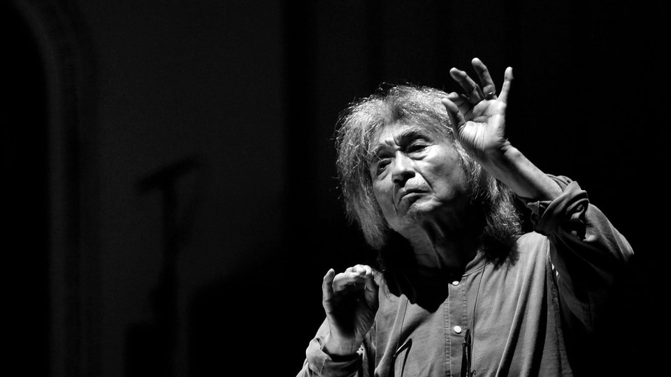 Dirigent Seiji Ozawa 2009 in der Wiener Staatsoper.