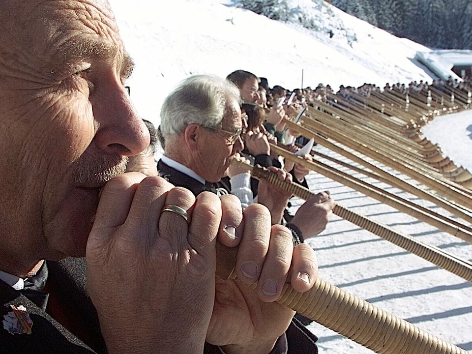 Hanspeter Danuser, Kurdirektor von St. Moritz: Er hatte zur Eröffnung 222 Alphornbläser zusammen blasen lassen.