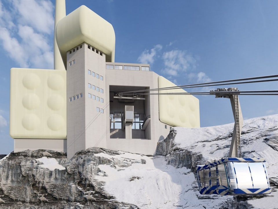 Visualisierung neue Bergstation Säntis