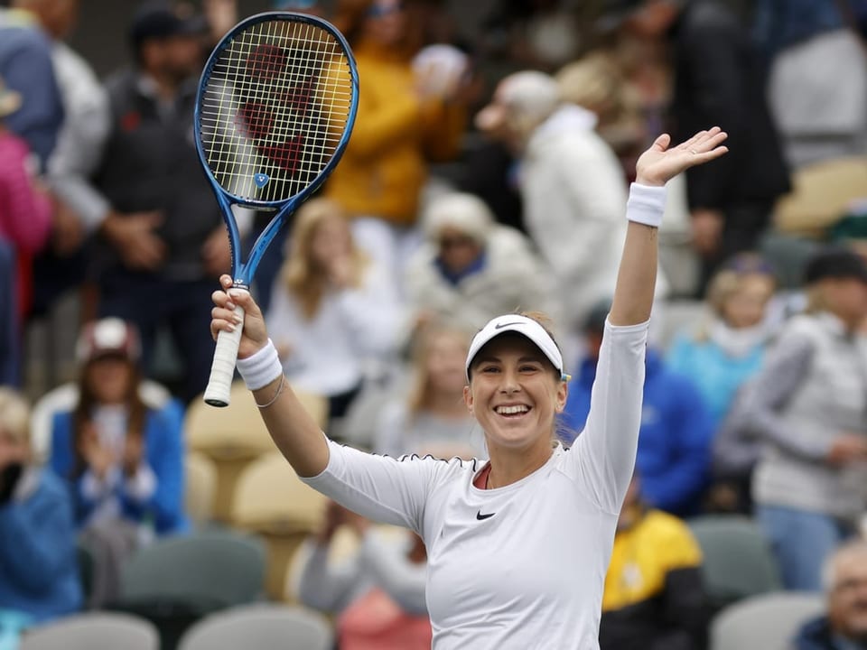 Freut sich völlig zu Recht Belinda Bencic steht im Final von Charleston.