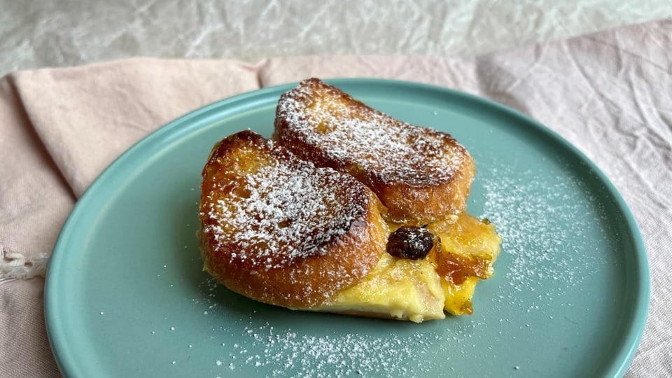 «Bread and Butter Pudding» nach dem Rezept von Spitzenkoch Anton Mosimann
