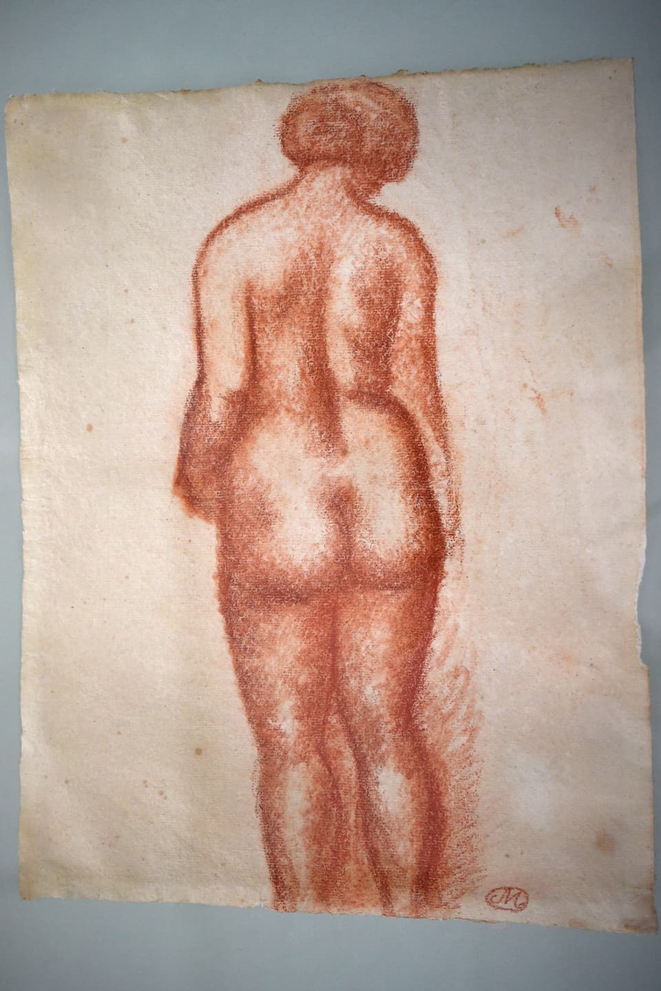 «Weiblicher Rückenakt» von Aristide Maillol (1861-1944).