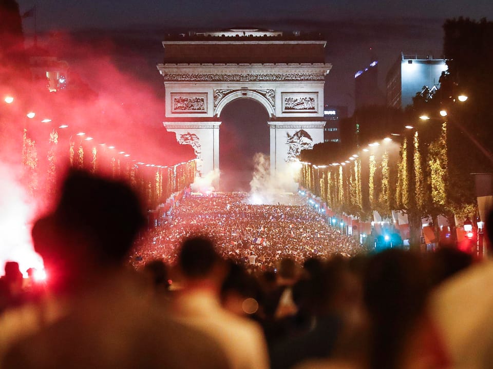 Fans in Paris.