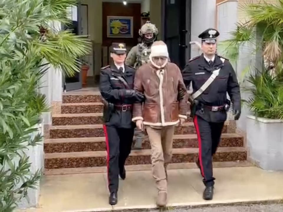 Messina Denaro bei seiner Verhaftung