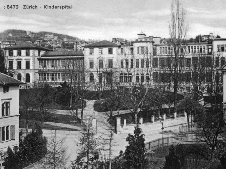 Blick auf das Kinderspital um 1920.