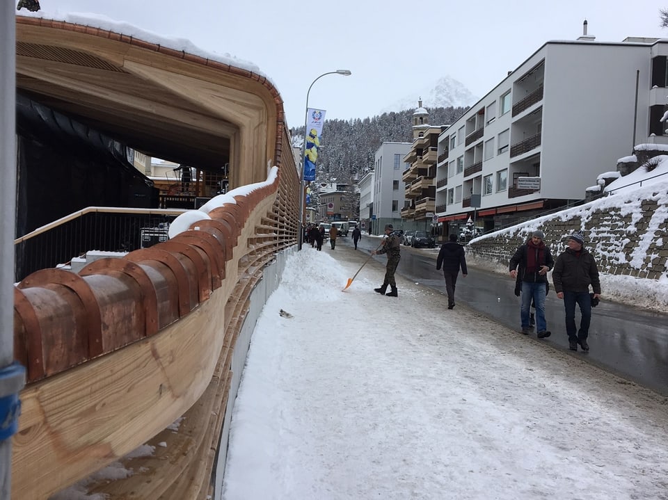 Kulm Park St.Moritz Bauten für Eröffnungsfeier