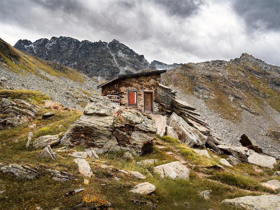Kleine Hütte unterhalb der Silvrettahütte