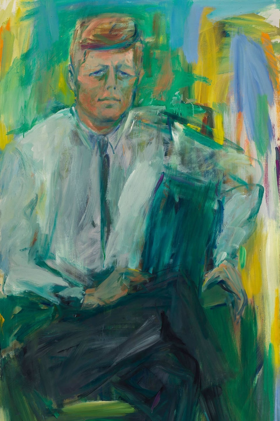 John F. Kennedy im Porträt.