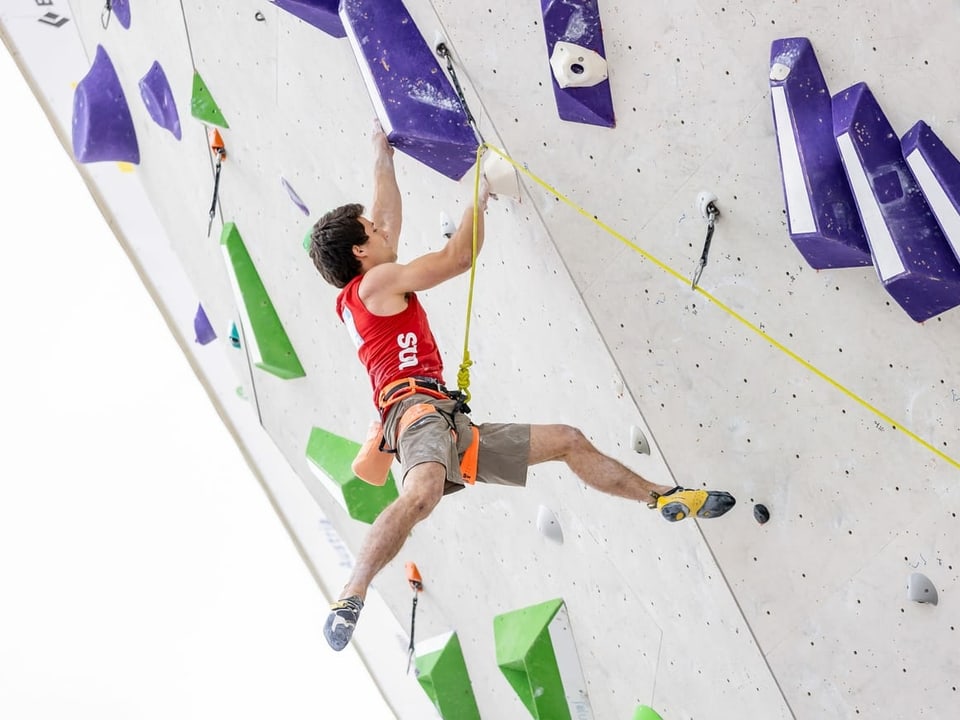 Klettert in Österreich auf Platz 3 Sascha Lehmann