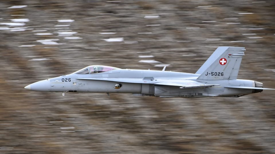 Ein F/A18-Kampfjet in Aktion.