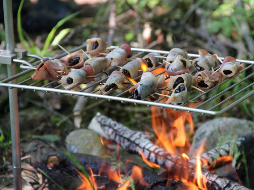 Fleisch auf dem Grill.