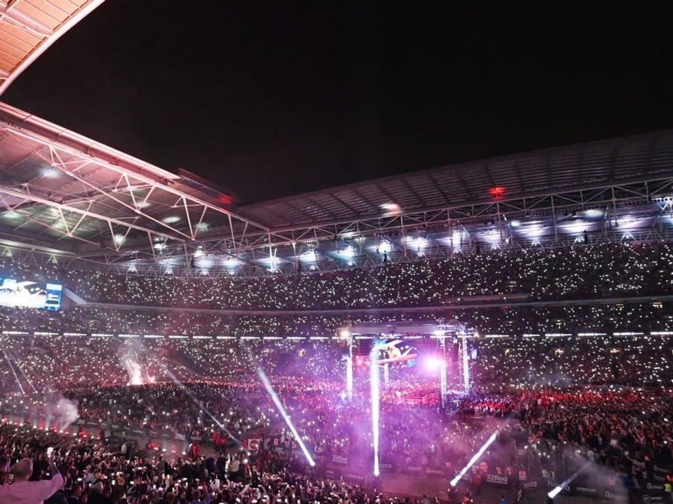 Beeindruckende Kulisse Das legendäre Wembley.