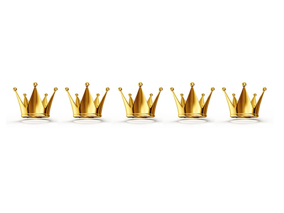 Fünf Kronen auf weissem Grund: Mit fünf Kronen bewertet Annette König «Wie es ist und war» von David Constantine