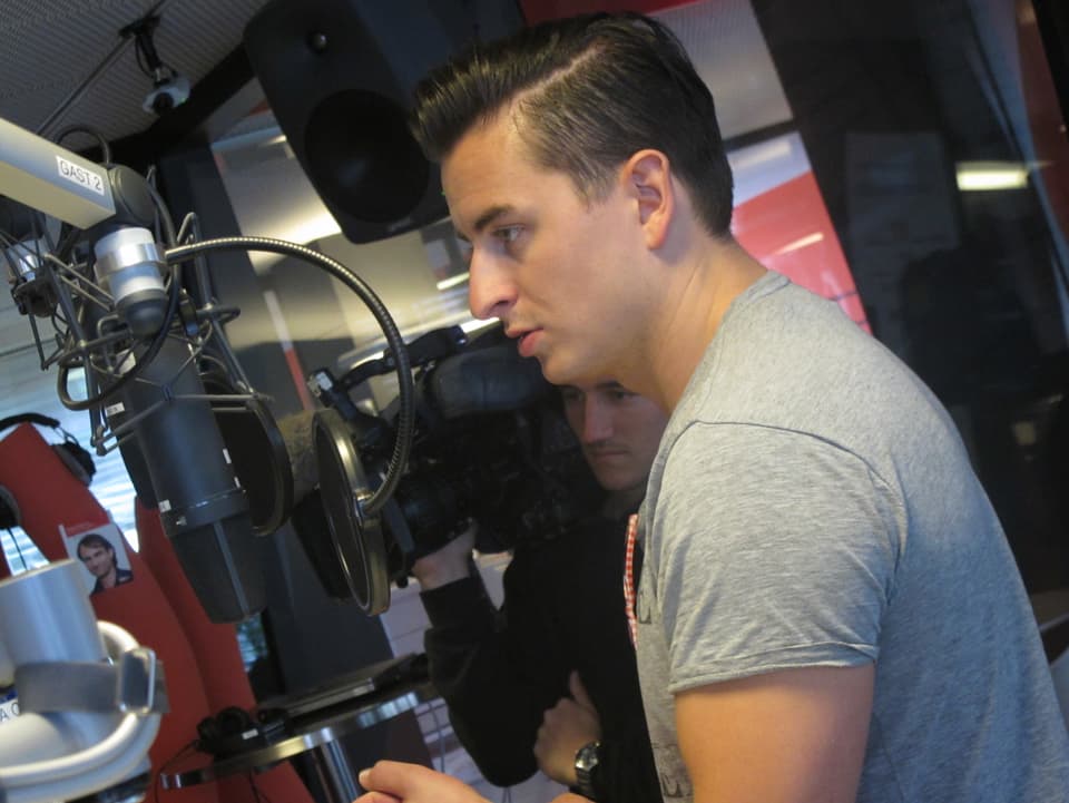 Andreas Gabalier im Studio von Radio SRF 1.