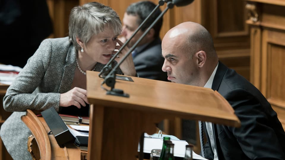 Alain Berset und Jacqueline Fehr.