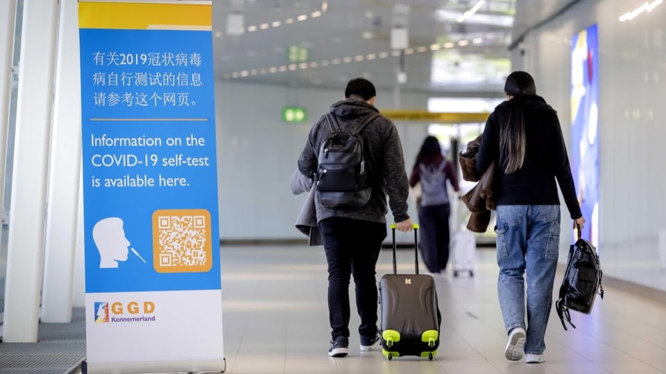 Empfehlung der EU: Corona-Testpflicht für Einreisende aus China