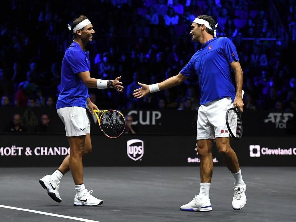 Beim letzten Tennis-Match in der Karriere von «King Roger» spannten die beiden am Laver Cup zusammen. Im Doppel unterlagen Federer und Nadal dem Duo US-Duo Jack Sock/Frances Tiafoe in drei Sätzen. 