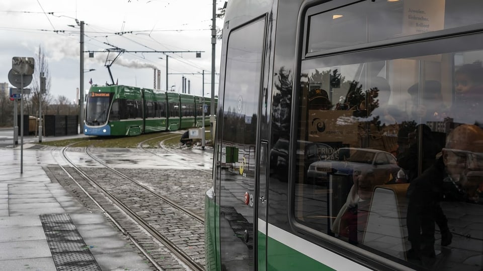 Tram 3 in Frankreich. 