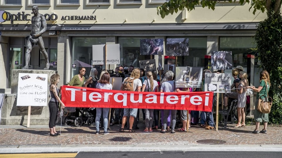 Proteste gegen Tierquälerei in Frauenfeld