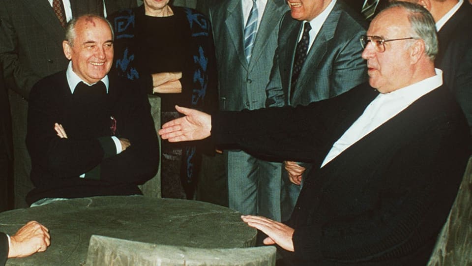Michail Gorbatschow und Helmut Kohl 