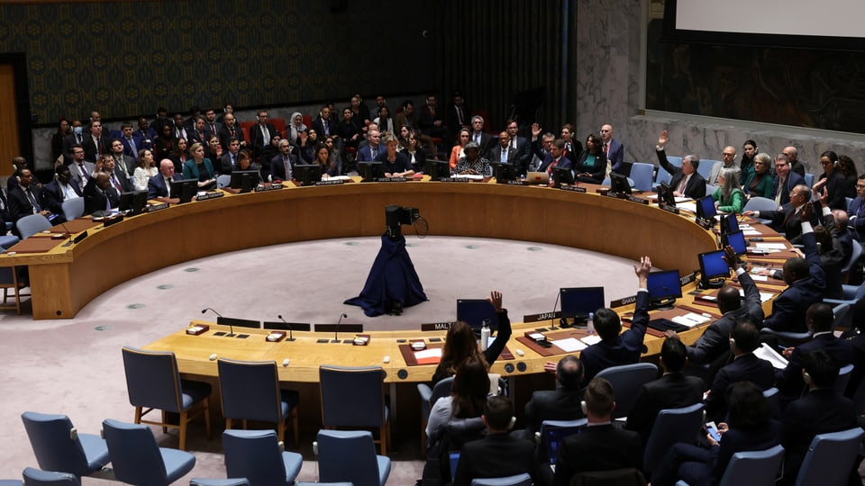 Totale auf den UNO-Sicherheitsrat.