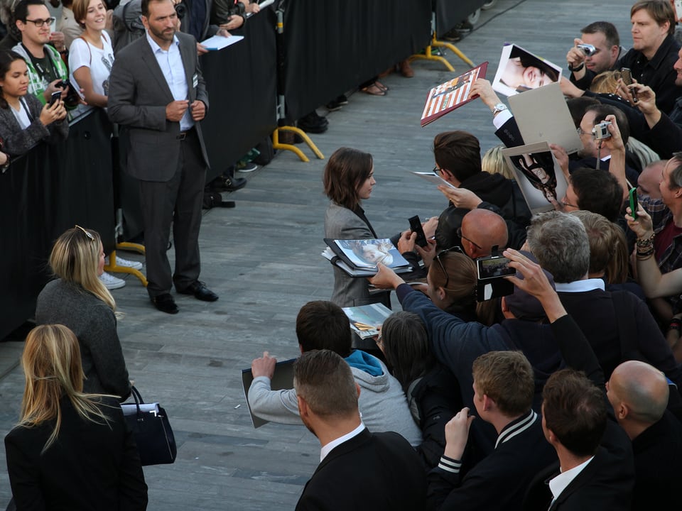Ellen Page bei den Fans.