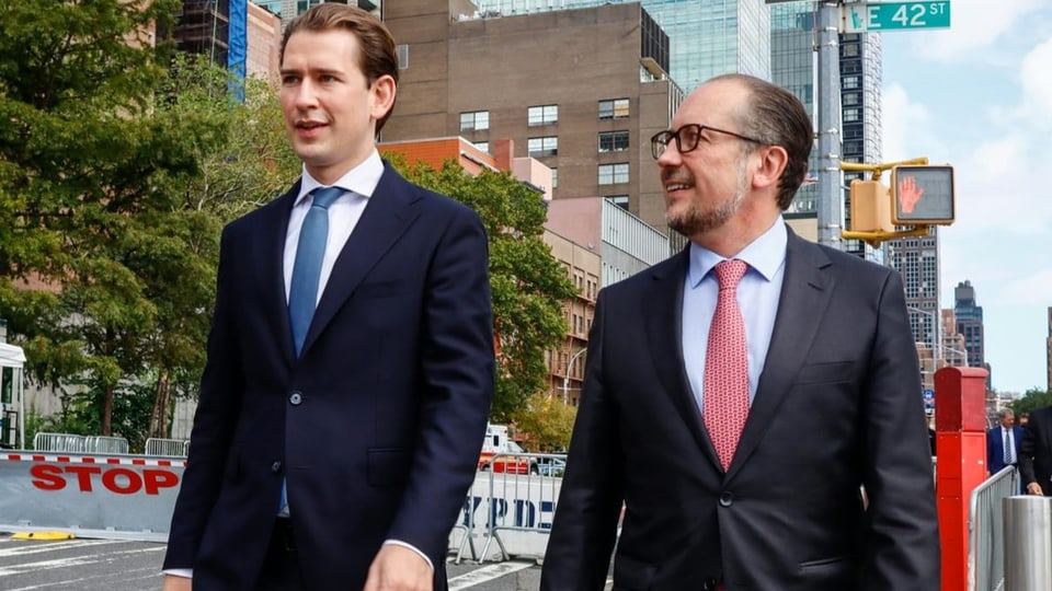 Schallenberg mit Kurz in New York