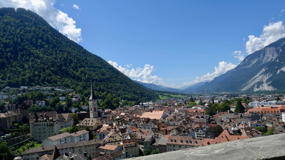 Blick auf die Stadt Chur.