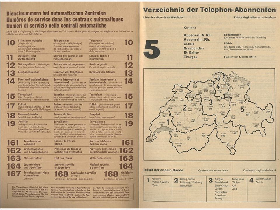 Schweizer Telefonbuch 1959-1960
