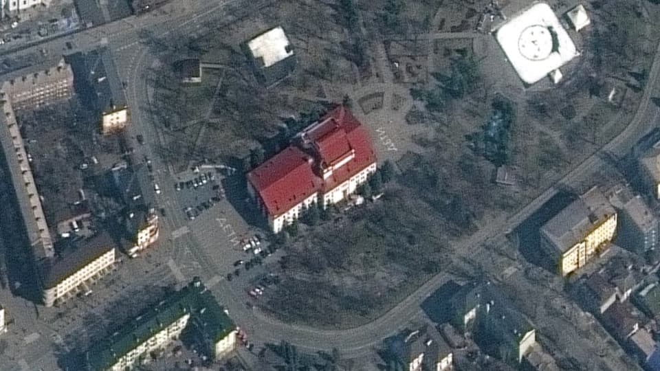 Theater in Mariupol.
