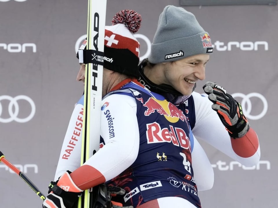 Beat Feuz und Marco Odermatt.