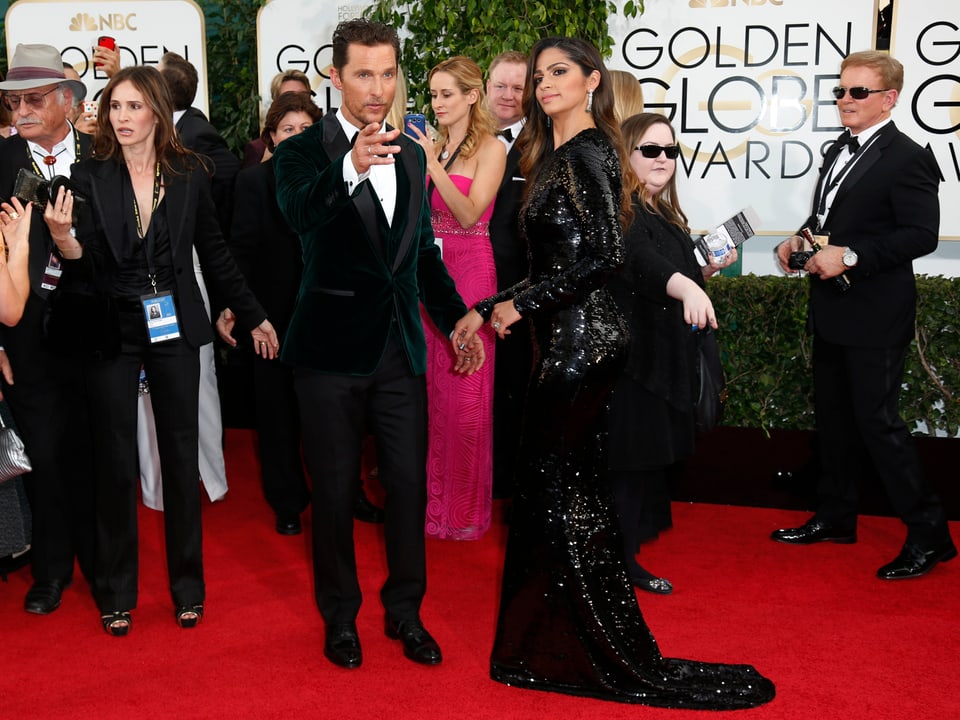 Matthew McConaughey und seine Frau Camila Alves auf dem Roten Teppich.