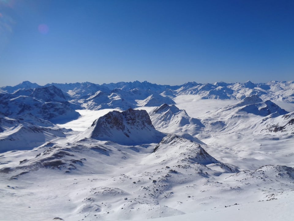 Blick auf die Berge.