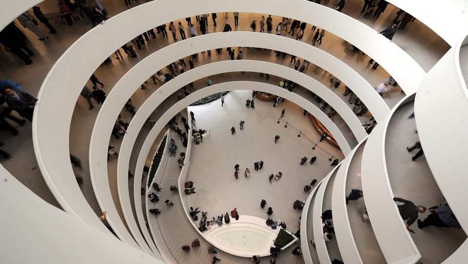 Innenansicht des Guggenheim Museum in New York.