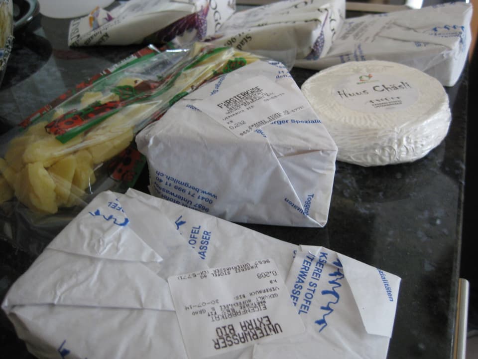 Verpackter Käse